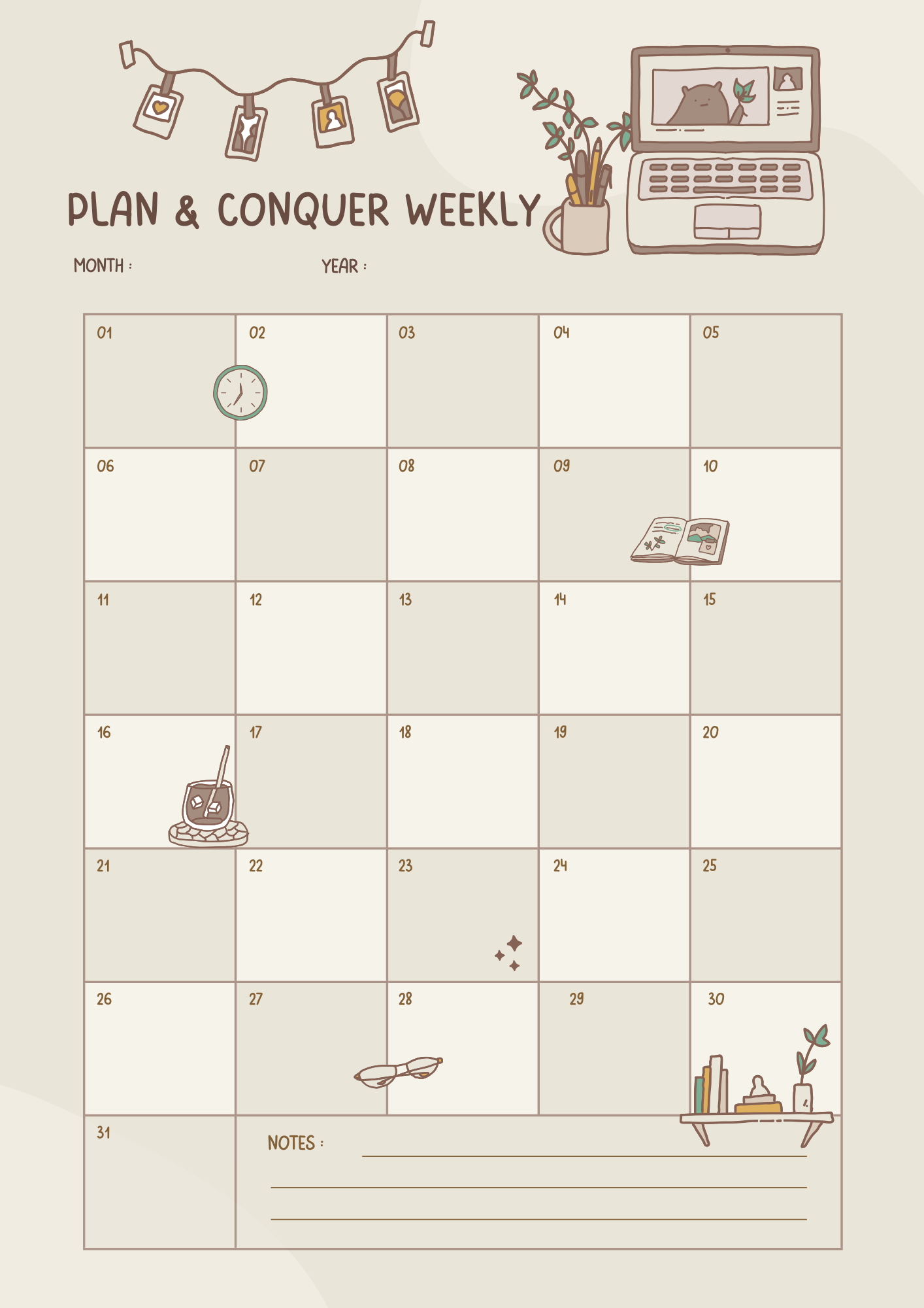 Plan & Conquer Weekly